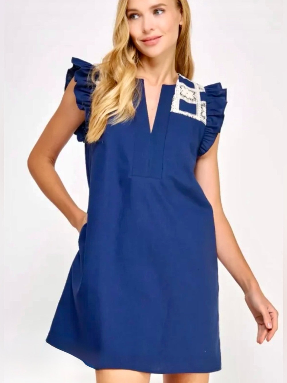 ✨ Strut & Bolt Boutique Shift Dress - Linen Blend - Size Small ✨